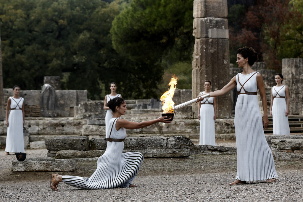 Ολυμπιακή φλόγα, Αρχαία Ολυμπία, Ελλάδα