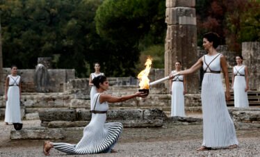 Ολυμπιακή φλόγα, Αρχαία Ολυμπία, Ελλάδα